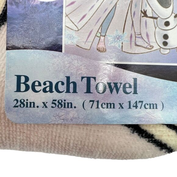 Disney Frozen Pool Beach Bath Towel 28" x 58" 100% Cotton Elsa Anna Olaf - Picture 4 of 4